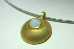 Anhänger Gelbgold 916 / Opal