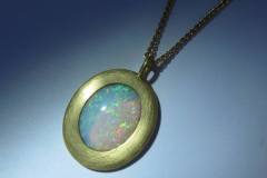 Anhänger Gelbgold 916 / Opal