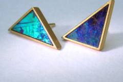Ohrstecker Gelbgold 916 / Opal