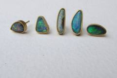 Ohrstecker Gelbgold 916 / Opal