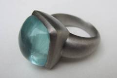 Ring Palladium / Aquamarin