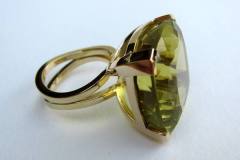 Ring Gelbgold 750 / Citrin