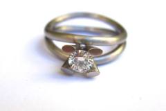 Ring Weissgold 750 / Brillant