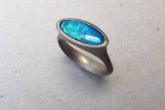 Ring Weissgold 750 / Opal